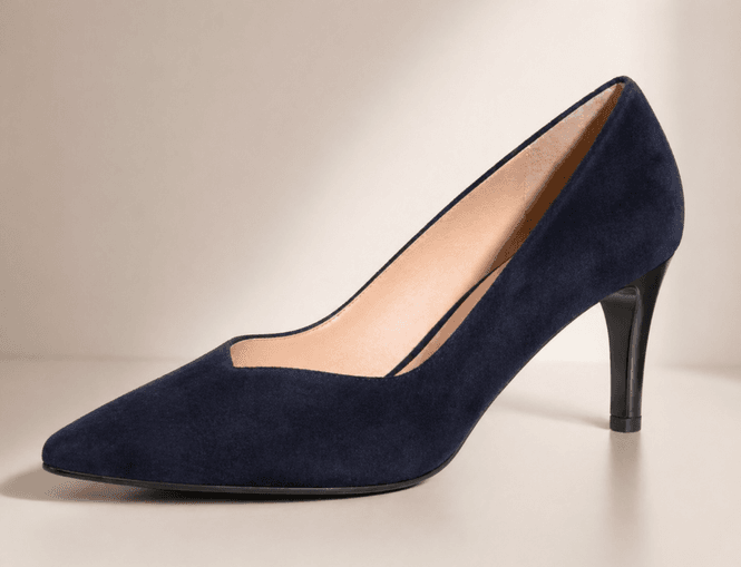 Hovedbilde Hogl Blå Semsket Pumps