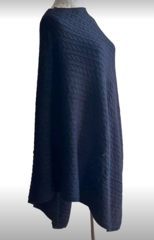 Bibba Poncho Marineblå