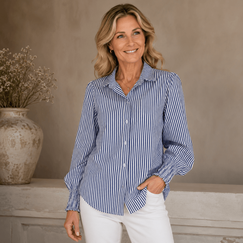 Ingela bluse blå
