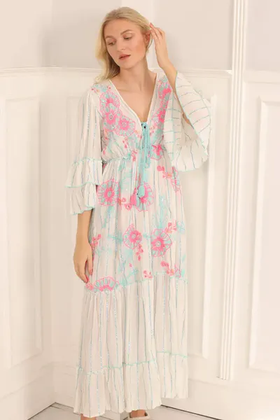 Chanelle Dress turkis rosa
