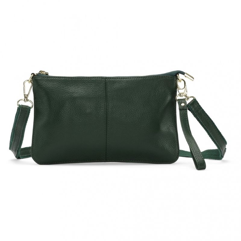 Just D Lux Grønn Skinn Clutch