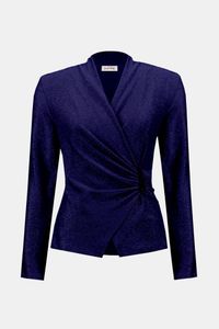 Hovedbilde Signature  Novelty Knit Wrap-Style Fitted Top ...