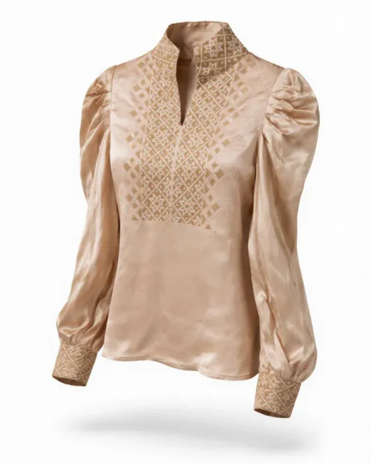 Hovedbilde Nordlys blusen champagnebluse