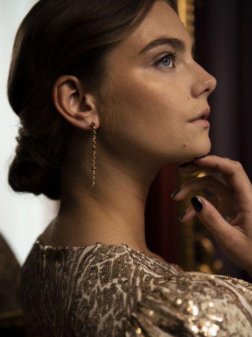 Hovedbilde Secrets By B Benita øredobber Smoky Quartz