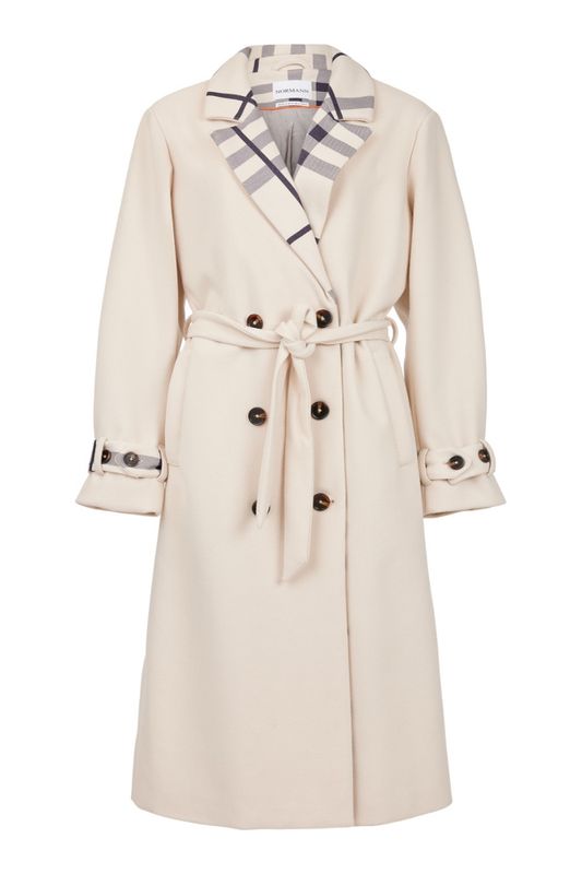 Trenchcoat med ruter