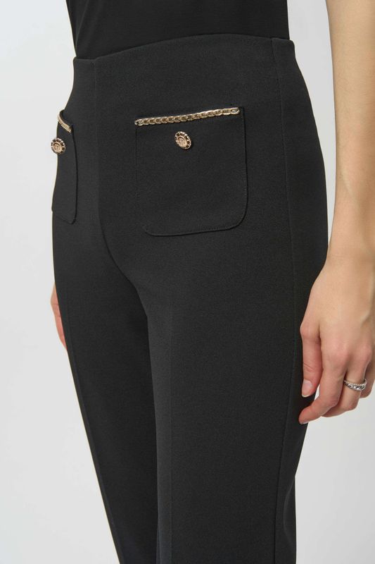 Scuba Crepe Straight Pull-On Pants  sort