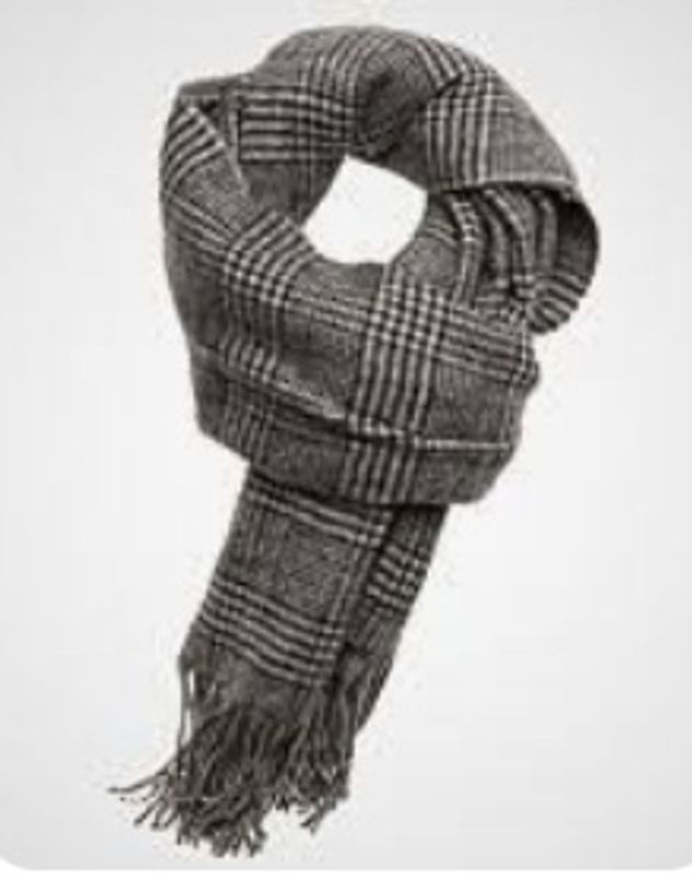 Gestuz cross checked scarf